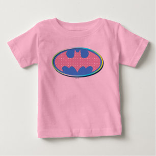 Batman   Pink Polka Dot Logo Baby T-Shirt