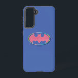 Batman | Pink Polka Dot Logo Samsung Galaxy Case<br><div class="desc">Check out this Batman Symbol in cool neon colours!</div>