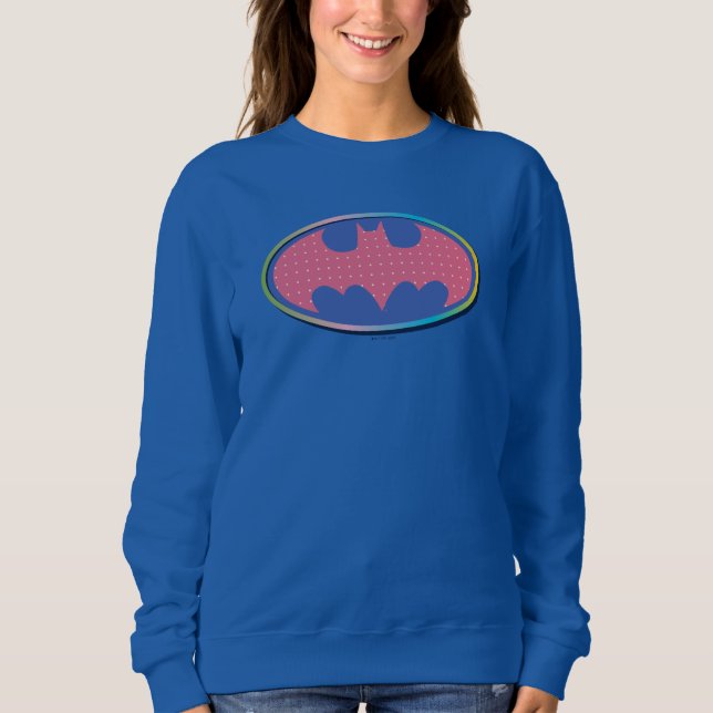 Batman | Pink Polka Dot Logo Sweatshirt (Front)