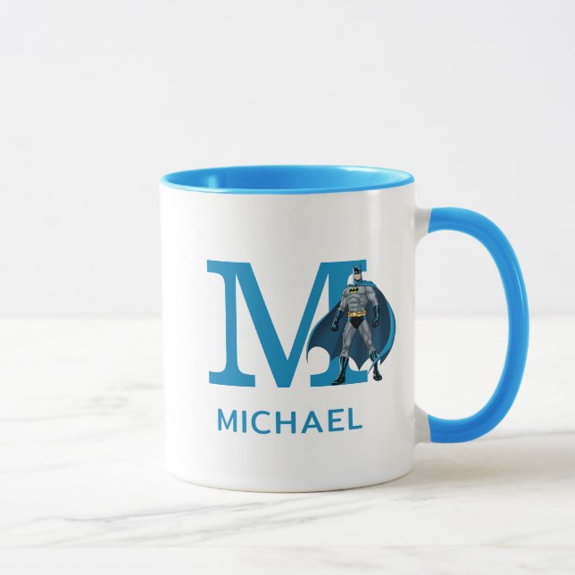 Batman Protector | Add Your Monogram & Name Mug (Right)