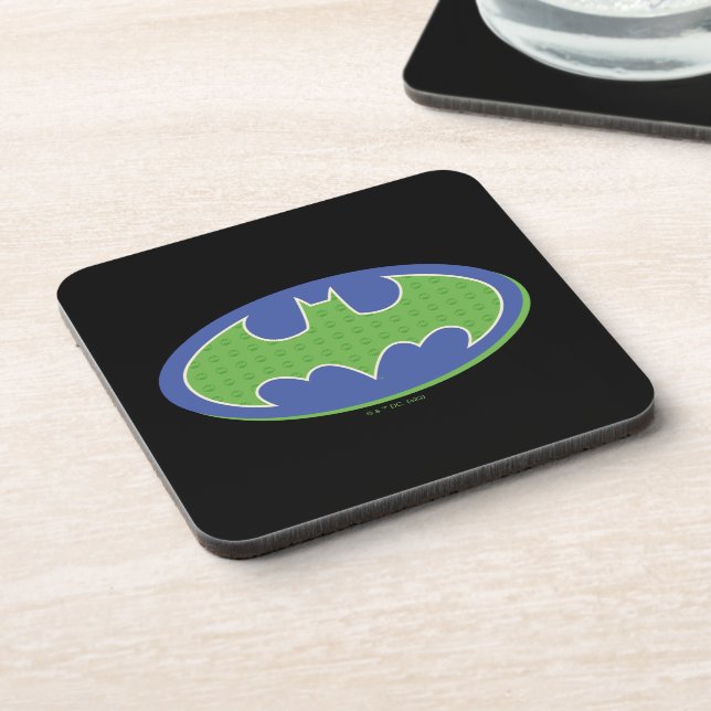 Batman | Purple & Green Symbol Coaster (Left Side)