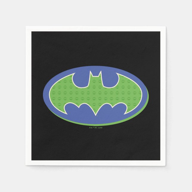 Batman | Purple & Green Symbol Napkin (Front)