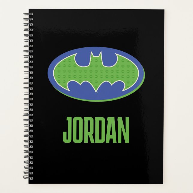 Batman | Purple & Green Symbol Planner (Front)
