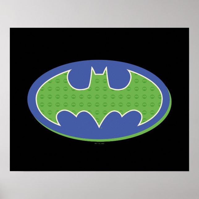 Batman | Purple & Green Symbol Poster (Front)