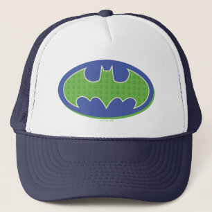 Batman   Purple & Green Symbol Trucker Hat