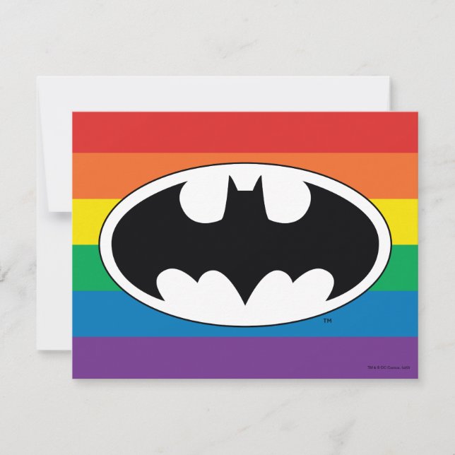 Batman Rainbow Logo Card (Front)