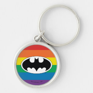 Batman Rainbow Logo Key Ring