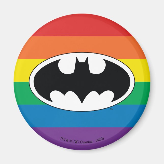 Batman Rainbow Logo Magnet (Front)