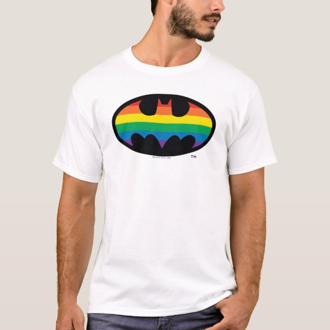 Batman Rainbow Logo T-Shirt (Front)