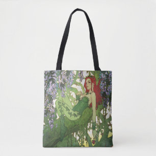 Batman Rebirth Poison Ivy Cover Illustration Tote Bag