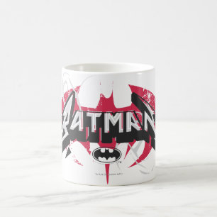 Batman   Red and Black Logo Coffee Mug