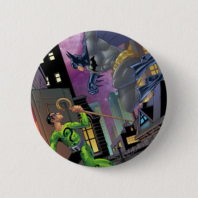 Batman - Riddler 6 Cm Round Badge (Front)