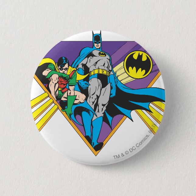Batman & Robin 2 6 Cm Round Badge (Front)
