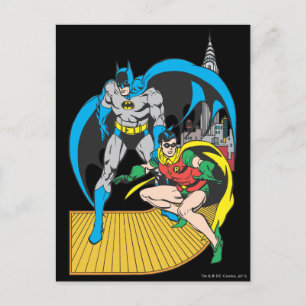 Batman & Robin Escape Postcard