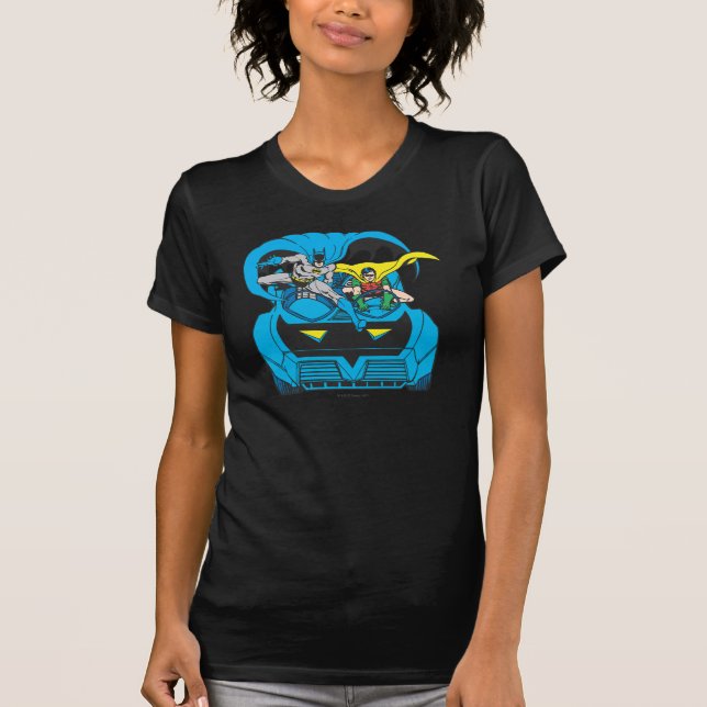 Batman & Robin Ride Batmobile T-Shirt (Front)