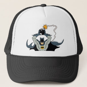 Batman Running With Bomb Trucker Hat