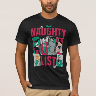 Batman   Santa Naughty List of Villains T-Shirt