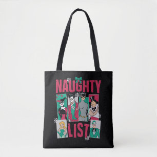 Batman   Santa Naughty List of Villains Tote Bag