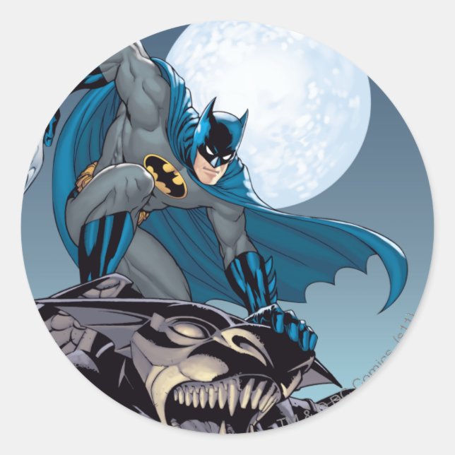 Batman Scenes - Gargoyle Classic Round Sticker (Front)