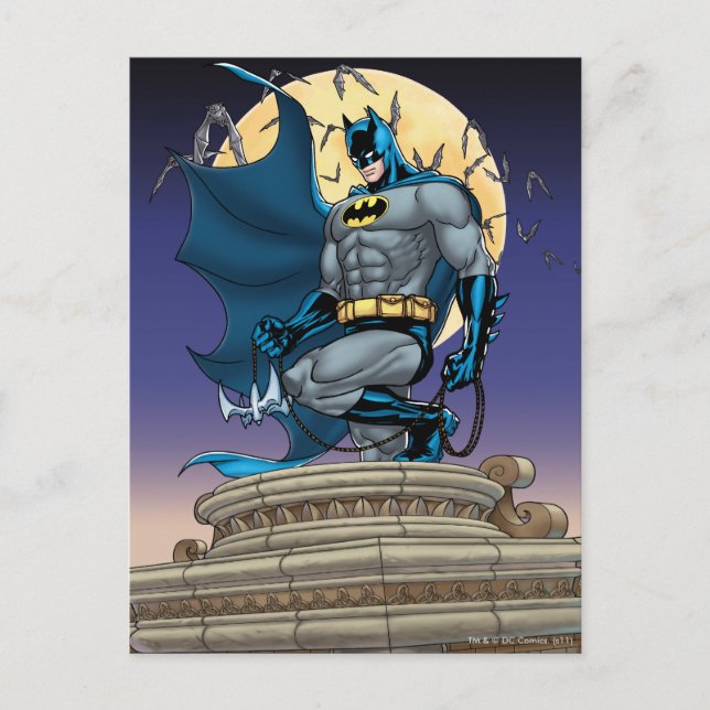 Batman Scenes - Moon Side View Postcard (Front)