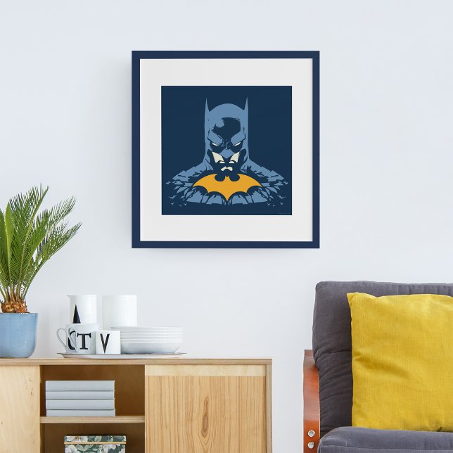 Batman Shattered Bust With Gold Logo Poster (Creator Uploaded)
