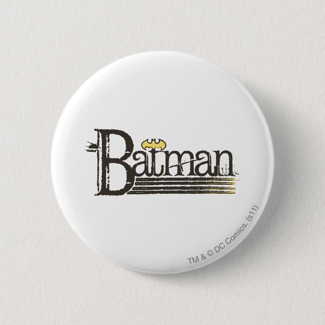 Batman Showtime Letters 6 Cm Round Badge (Front)