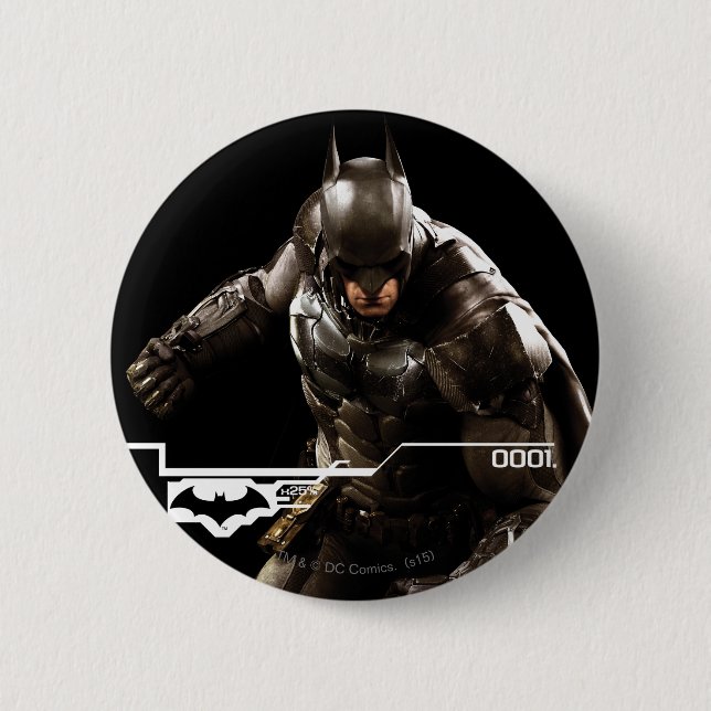 Batman Standing With Cape 6 Cm Round Badge (Front)