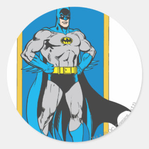 Batman Stands 2 Classic Round Sticker