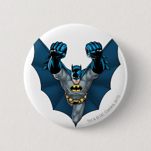 Batman Stands 6 Cm Round Badge