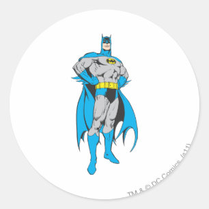 Batman Stands Classic Round Sticker