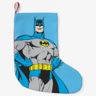 Batman Stands Small Christmas Stocking
