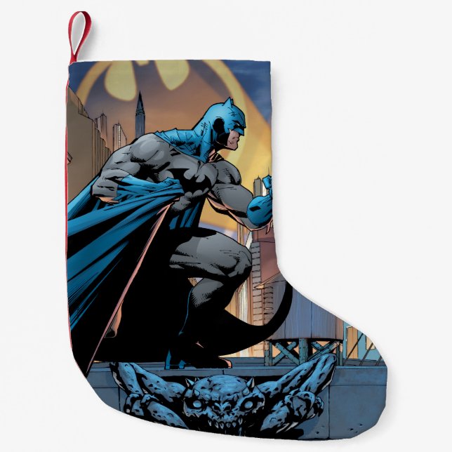 Batman strong look right small christmas stocking (Front)