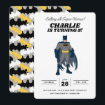 Batman Super Hero Birthday Invitation<br><div class="desc">Invite guests to an epic celebration with this customisable Batman Super Hero Birthday Invitation! Featuring Batman standing ready for action and customisable text,  this invitation sets the perfect tone for an unforgettable superhero party. Personalise it with your event details to create a unique and exciting invitation.</div>