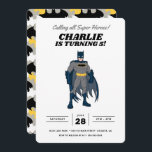 Batman Super Hero Birthday Invitation<br><div class="desc">Invite guests to an epic celebration with this customisable Batman Super Hero Birthday Invitation! Featuring Batman standing ready for action and customisable text,  this invitation sets the perfect tone for an unforgettable superhero party. Personalise it with your event details to create a unique and exciting invitation.</div>