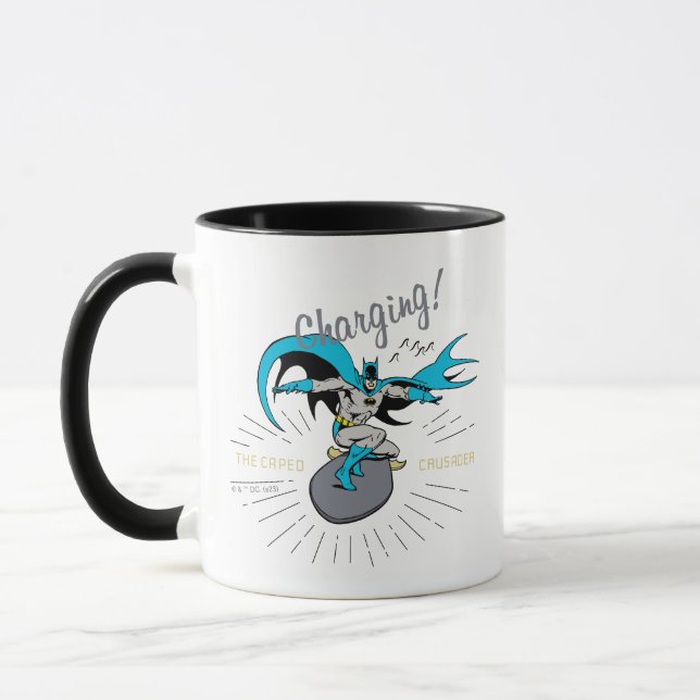 Batman Surfing - Charging! Mug (Left)