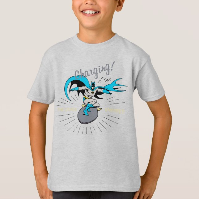 Batman Surfing - Charging! T-Shirt (Front)