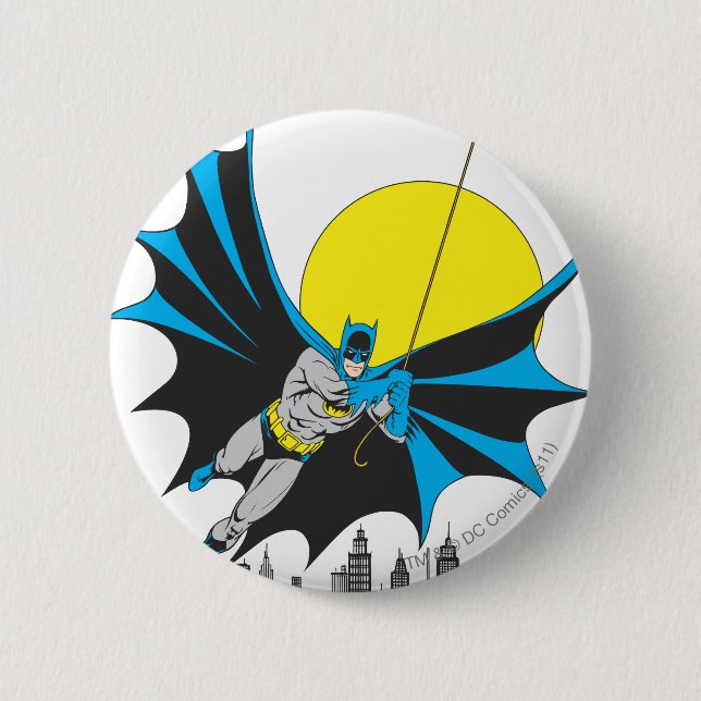 Batman Swings 6 Cm Round Badge (Front)