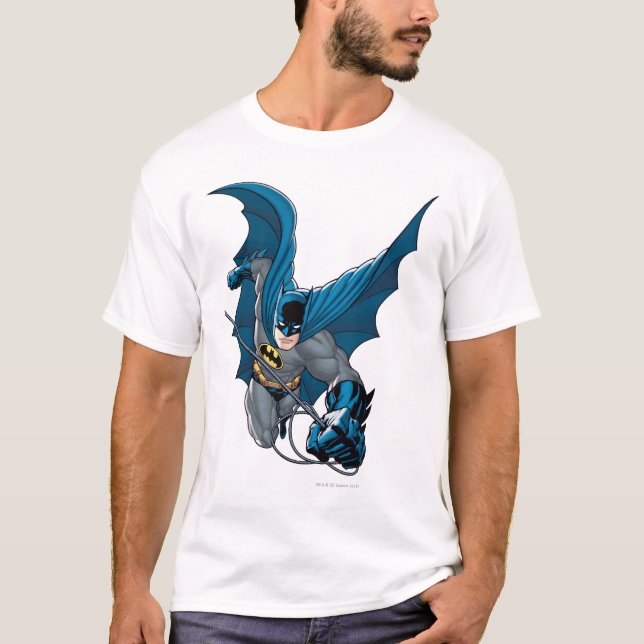 Batman swings from rope T-Shirt (Front)