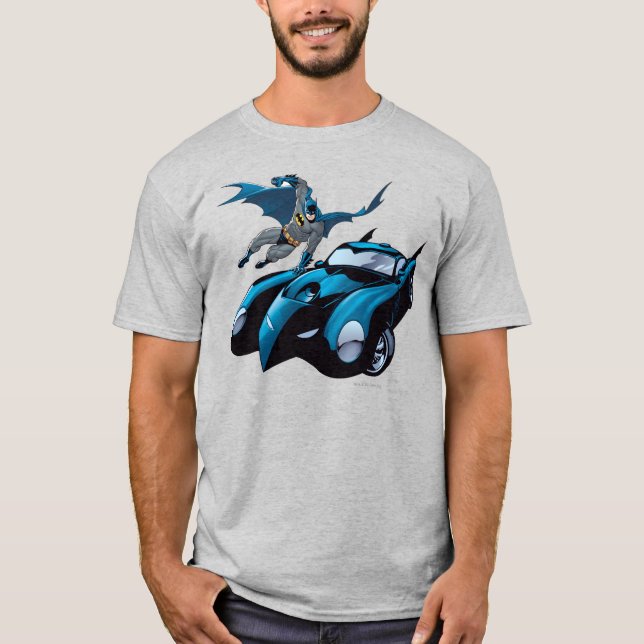 Batman swings over T-Shirt (Front)