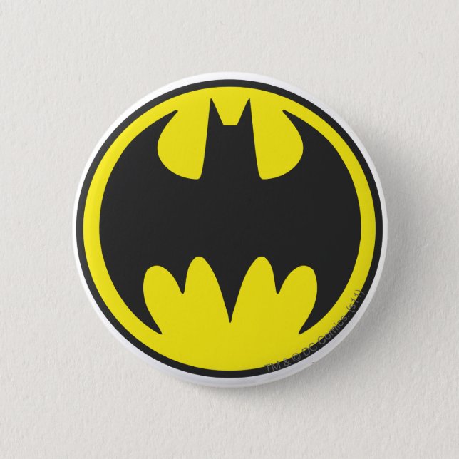 Batman Symbol | Bat Circle Logo 6 Cm Round Badge | Zazzle