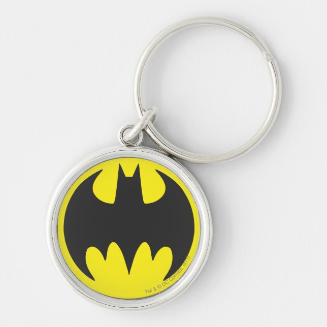 Batman Symbol | Bat Circle Logo Key Ring (Front)
