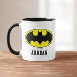 Batman Symbol | Bat Oval Logo | Add Your Name Mug<br><div class="desc">DC Originals - DC Comics</div>