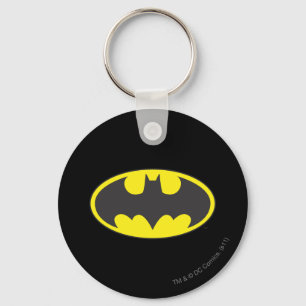Batman Symbol   Bat Oval Logo Key Ring