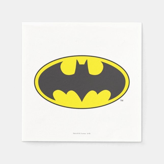 Batman Symbol | Bat Oval Logo Napkin (Front)