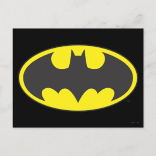 Batman Symbol Bat Oval Logo Postcard