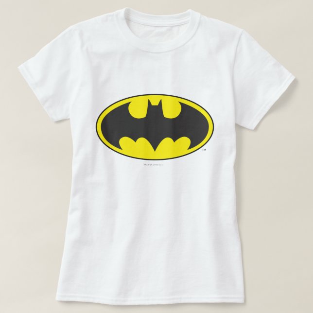 Batman Symbol | Bat Oval Logo T-Shirt (Design Front)