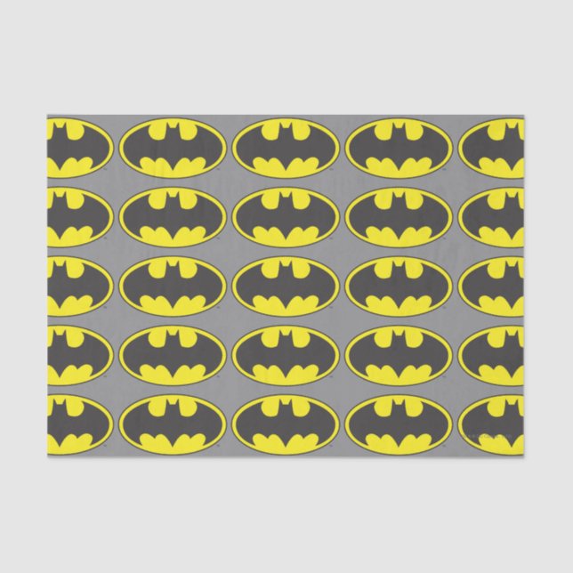 Batman Symbol | Bat Oval Logo Tissue Paper (Front)