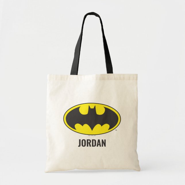 Batman Symbol | Bat Oval Logo Tote Bag (Front)