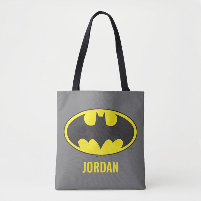 Batman Symbol | Bat Oval Logo Tote Bag (Front)