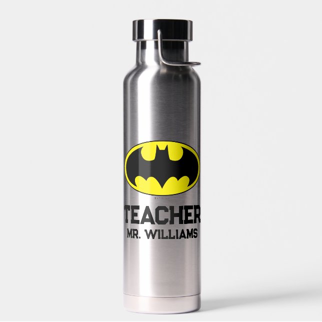 Batman Symbol | Bat Oval Logo Water Bottle (Left)